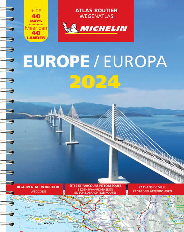 immagine di atlante stradale atlante stradale Europa - Atlante Stradale Michelin - rilegato con spirale - EDIZIONE Dicembre 2024
