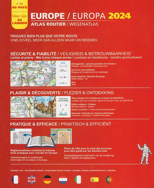 immagine di atlante stradale atlante stradale Europa - Atlante Stradale Michelin - rilegato con spirale - EDIZIONE Dicembre 2024