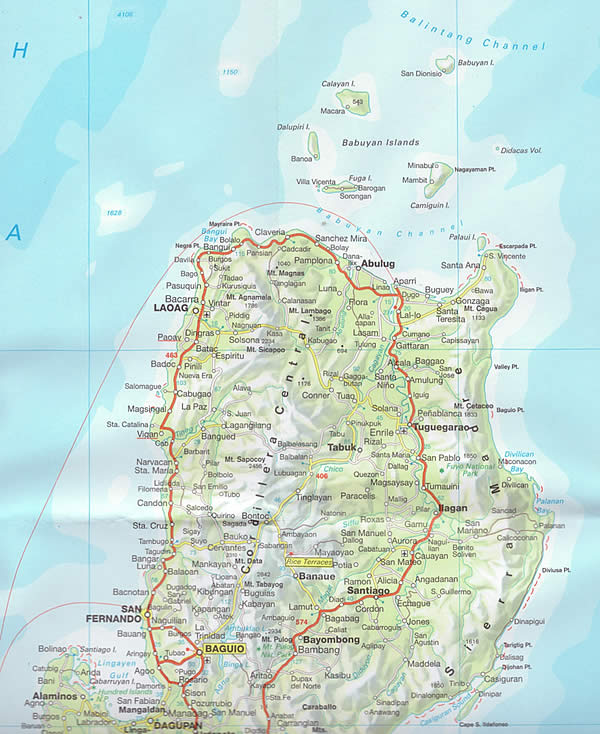immagine di mappa stradale mappa stradale Filippine - con Quezon City, Manila, Caloocan, Davao, Cebu, Zamboanga, Antipolo, Pasig, Taguig, Valenzuela, Dasmariñas, Cagayan de Oro, Parañaque, Las Piñas, General Santos, Makati, Bacolod (Negros Occidental), Muntinlupa, Tagum, San Jose del Monte - mappa stradale - con mappa del centro di Manila