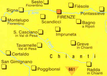 immagine di mappa topografica mappa topografica 660 - Firenze, Chianti