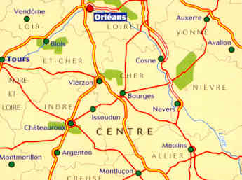 immagine di mappa stradale mappa stradale 519 - Francia - Centre / Berry, Nivernais