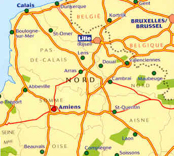 immagine di mappa stradale mappa stradale 511 - Francia - Nord, Flandres, Artois, Picardie