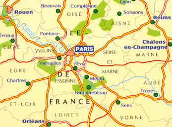 immagine di mappa stradale mappa stradale 513 - Francia - Ile-de-France / Regione Parigina