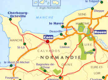 immagine di mappa stradale mappa stradale 512 - Francia - Normandie/Normandia