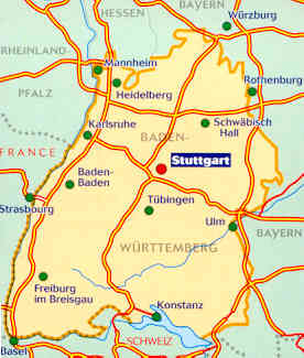 immagine di mappa stradale mappa stradale n.545 - Germania - Baden-Wurttemberg