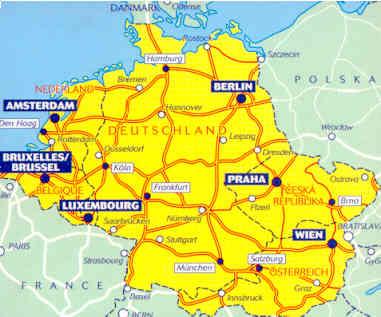 immagine di mappa stradale mappa stradale 719 - Germania, Benelux, Austria e Rep. Ceca