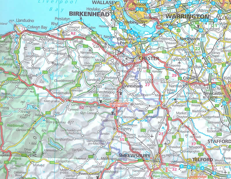 immagine di mappa stradale mappa stradale Gran Bretagna e Irlanda - mappa stradale - EDIZIONE 2025