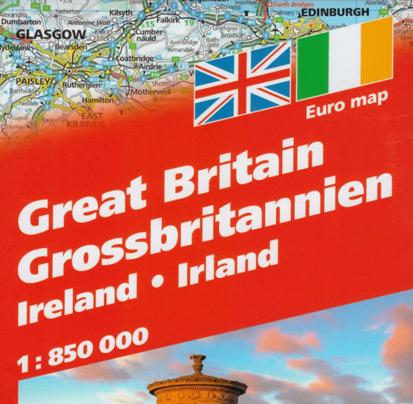 immagine di mappa stradale mappa stradale Gran Bretagna e Irlanda - mappa stradale - EDIZIONE 2025