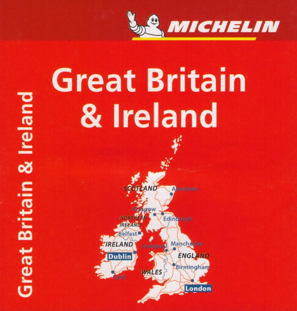 immagine di mappa stradale mappa stradale Gran Bretagna, Irlanda - mappa stradale Michelin n.713 - nuova edizione