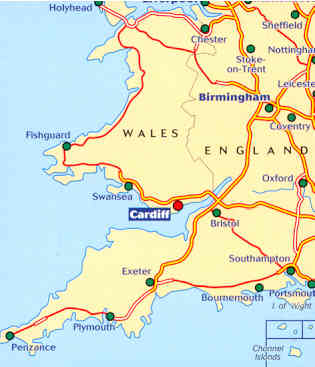 immagine di mappa stradale mappa stradale n.503 - Gran Bretagna - Wales/Galles, The Midlands, South West England