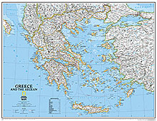 immagine di mappa murale mappa murale Grecia