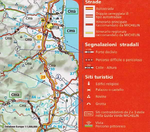 immagine di mappa stradale mappa stradale Grecia - con tutte le isole, costa Ionica ed Egea, Atene, Attica, Salonicco, Patrasso, Pireo, isole del golfo Saronico e Argolico, Cicladi, Dodecaneso, Rodi, Creta - mappa stradale Michelin n.737 - con spiagge, percorsi panoramici, parchi e riserve naturali - EDIZIONE 2024