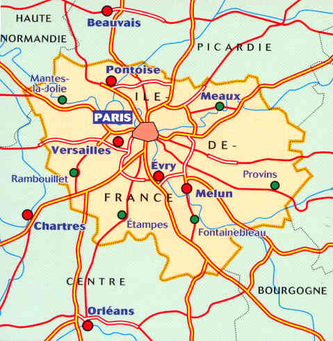 immagine di mappa stradale regionale mappa stradale regionale 514 - Ile-de-France / Regione di Parigi (nuova ed.)