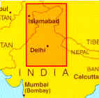 immagine di mappa stradale mappa stradale India 1 - Nord