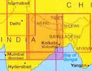 immagine di mappa stradale mappa stradale India 3 - Est / Eastern e Nepal