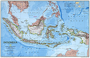 immagine di mappa murale mappa murale Indonesia