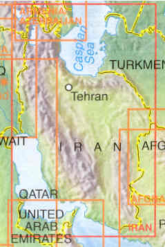 immagine di mappa stradale mappa stradale Iran