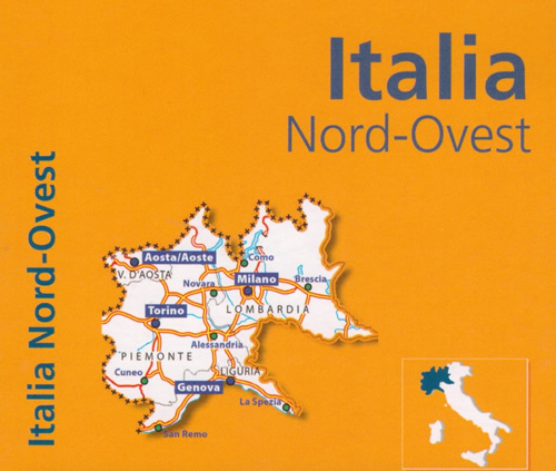immagine di mappa stradale mappa stradale Italia Nord-Ovest - con Lombardia, Piemonte, Valle d'Aosta, Liguria - mappa stradale Michelin n.561 - nuova edizione