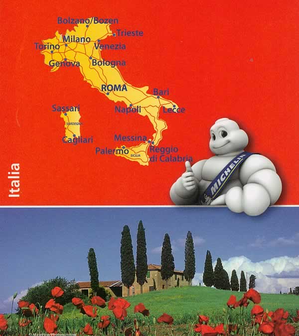 immagine di mappa stradale mappa stradale Italia - mappa stradale Michelin n.735 - 16° edizione
