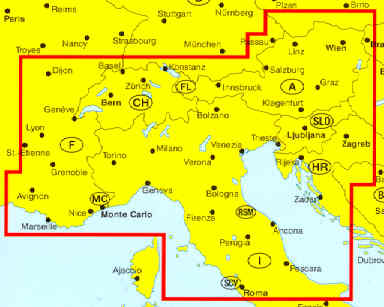 immagine di atlante stradale atlante stradale Nord Italia, Svizzera, Austria, Slovenia, Croazia, Costa Azzurra, Provenza - edizione 2013