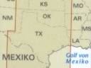 immagine di mappa stradale mappa stradale n.8 - USA Centro Sud - con Kansas, Oklahoma e Texas - Mappa Plastificata