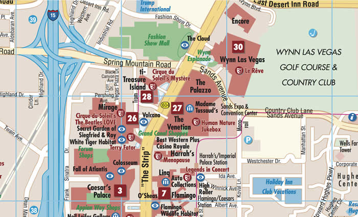 immagine di mappa di città mappa di città Las Vegas - mappa della città plastificata, impermeabile, scrivibile e anti-strappo - dettagliata e facile da leggere, con trasporti pubblici, attrazioni e luoghi di interesse - nuova edizione