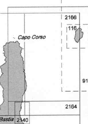 immagine di carta nautica carta nautica 2166 - Litorale a Nord di Bastia