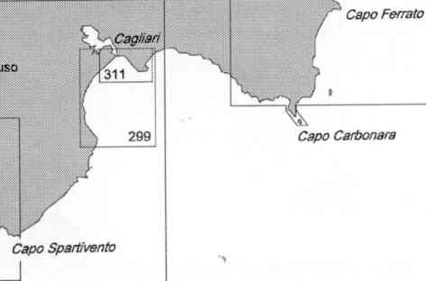 immagine di carta nautica carta nautica 299 - Litorale di Cagliari