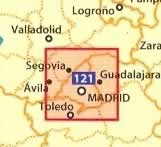 immagine di mappa stradale mappa stradale n.121 - Madrid e dintorni - con Toledo, Avila, Segovia, Guadalajara