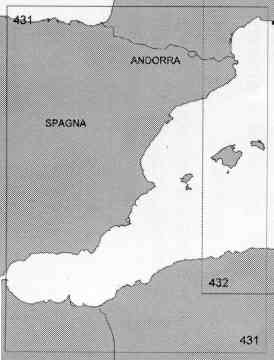 immagine di carta nautica carta nautica 431 INT 303 - Mare di Alboran e Mar Balear