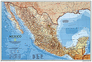 immagine di mappa murale mappa murale Messico