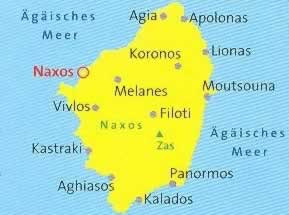 immagine di mappa topografica mappa topografica n.246 - Naxos (Grecia) - con coordinate per sistemi GPS - nuova edizione