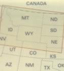 immagine di mappa stradale mappa stradale n.2 - USA Centro-NordOvest - con Idaho, Montana, Wyoming, North Dakota, South Dakota, Nebraska - Mappa Plastificata