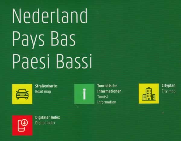 immagine di mappa stradale mappa stradale Olanda / Paesi Bassi / Nederland / Netherlands - con Amsterdam, Rotterdam, Eindhoven, Utrecht, Groningen, Den Haag/L'Aia