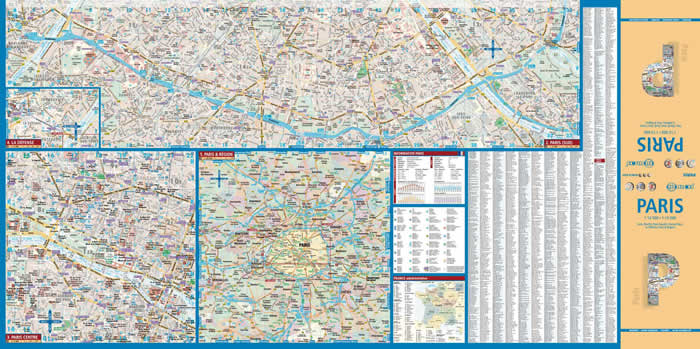 immagine di mappa di città mappa di città Paris / Parigi - mappa della città plastificata, impermeabile, scrivibile e anti-strappo - dettagliata e facile da leggere, con trasporti pubblici, attrazioni e luoghi di interesse - nuova edizione