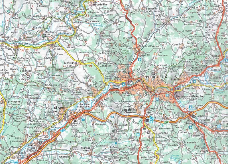 immagine di mappa stradale regionale mappa stradale regionale n. 525 - Midi-Pirenei / Midi-Pyrénées - con Toulouse / Tolosa, Montauban, Castelsarrasin, Condom, Albi, Castres, Millau, Rodez, Figeac, Villefranche-de-Rouergue, Gourdon, Cahors, Auch, Mirande, Tarbes, Foix, Muret, Pamiers, St-Girons, St-Gaudens, Bagnères-de-Bigorre, Argelès-Gazost - mappa stradale con stazioni di servizio e autovelox - nuova edizione