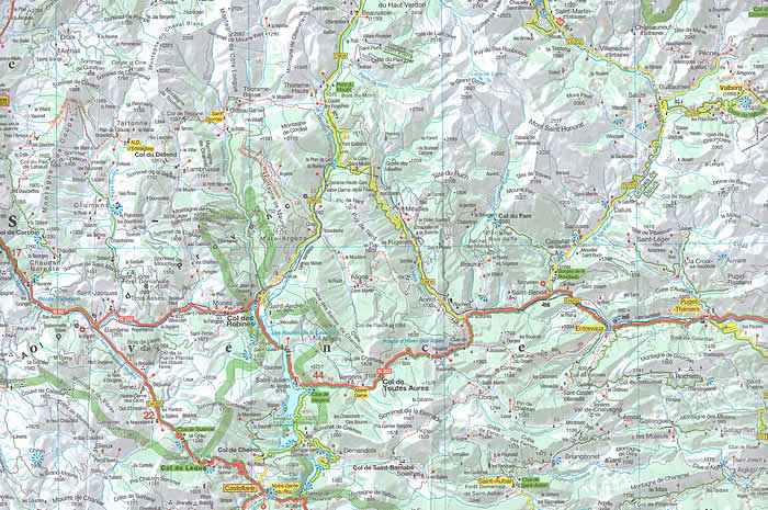 immagine di mappa stradale mappa stradale Provenza, Costa Azzurra, Alpi - mappa stradale - EDIZIONE Giugno 2023