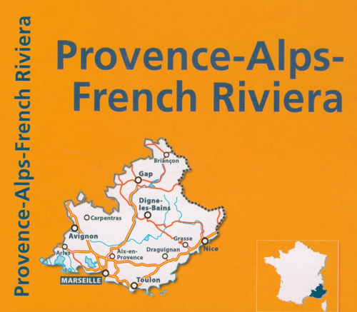 immagine di mappa stradale mappa stradale n. 527 - Provenza - Costa Azzurra - Alpi / Provence - Alpes - Côte d'Azur / Provence - Alps - French Riviera - con Avignon, Nimes, Aries, Aix-en-Provence, Draguignan, Grasse, Menton, Monte Carlo, Monaco, Nice / Nizza, Antibes, Cannes, Fréjus, Saint-Tropez, Porquerolles, Port-Cros, Toulon, La Ciotat, Cassis, Marseille / Marsiglia, Camargue, Digne-les-Bains, Carpentras, Gap, Briançon - mappa stradale con stazioni di servizio e autovelox - nuova edizione