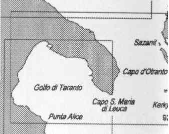immagine di carta nautica carta nautica 920 - Da Punta Alice a Torre e Canale d' Otranto