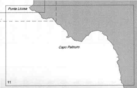 immagine di carta nautica carta nautica 11 - Da Punta Licosa a Diamante