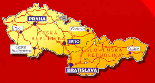 immagine di mappa stradale mappa stradale n.731 - Repubblica Ceca e Repubblica Slovacca