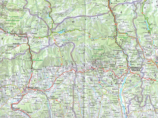 immagine di mappa stradale mappa stradale Romania, Moldova / Moldavia - con Bucarest, Cluj Napoca, Timisoara, Iasi, Costanza, Craiova, Brasov, Galati, Ploiesti, Oradea, Braila, Arad, Pitesti, Sibiu, Bacau, Chisinau, Tiraspol, Balti, Tighina, Rabnita - EDIZIONE 2026