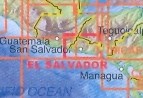 immagine di mappa stradale mappa stradale El Salvador