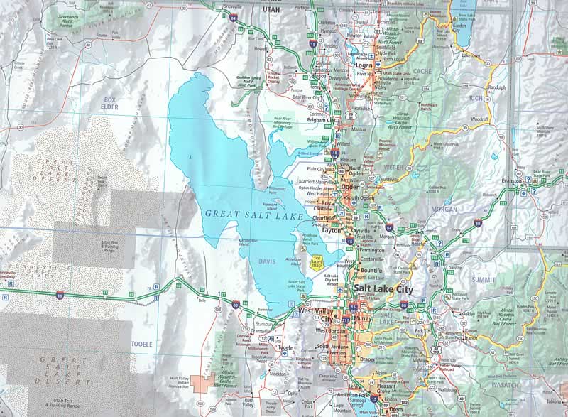 immagine di mappa stradale mappa stradale n.06 - USA SouthWest - con Southern Rockies, Canyon Country, Grand Canyon, Arizona, Bryce, Colorado, Indian Country, Zion, Arches, Mesa Verde - con cartografia aggiornata, dettagliata e facile da leggere + guida stradale - EDIZIONE 2025