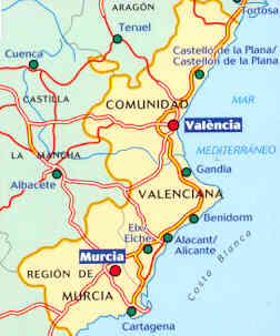 immagine di mappa stradale mappa stradale n.577 - Spagna - Comunidad Valenciana, Murcia