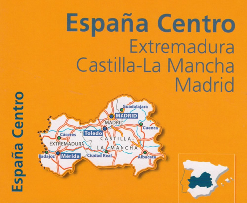 immagine di mappa stradale mappa stradale Spagna Centrale - Extremadura, Castilla-La Mancha, Madrid - Mappa stradale Michelin n.576 - con Merida e Toledo - nuova edizione