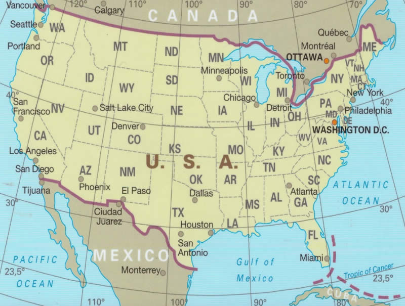 immagine di mappa stradale mappa stradale USA / Stati Uniti d'America (con Alaska e Hawaii) - mappa stradale, impermeabile e antistrappo - con cartografia aggiornata, dettagliata e facile da leggere - nuova edizione