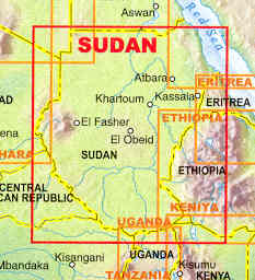 immagine di mappa stradale mappa stradale Sudan