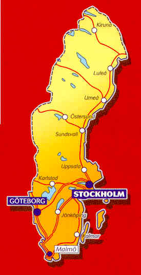 immagine di mappa stradale mappa stradale n.753 - Svezia