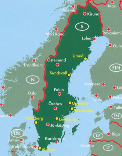 immagine di atlante stradale atlante stradale Svezia - Atlante Stradale a Spirale